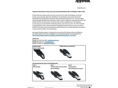 Rullsuusasidemed Rottefella Performance Rollerski Skate NNN kruvidega