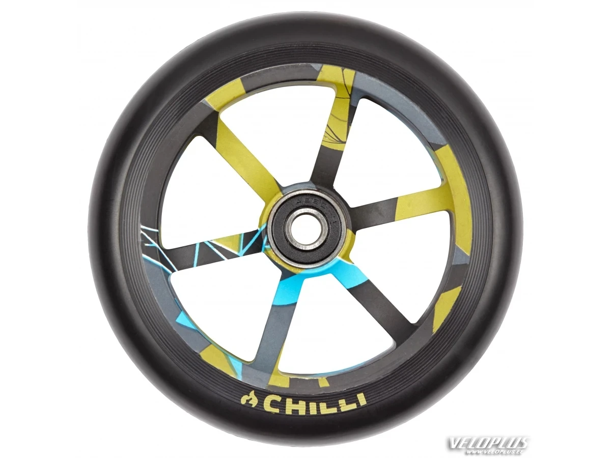 Chilli wheel - 120mm black PU/  urban jungle core