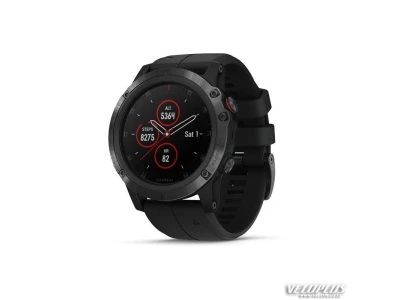 GPS spordikell Garmin fenix 5X PLUS Sapphire must siliconrihmaga