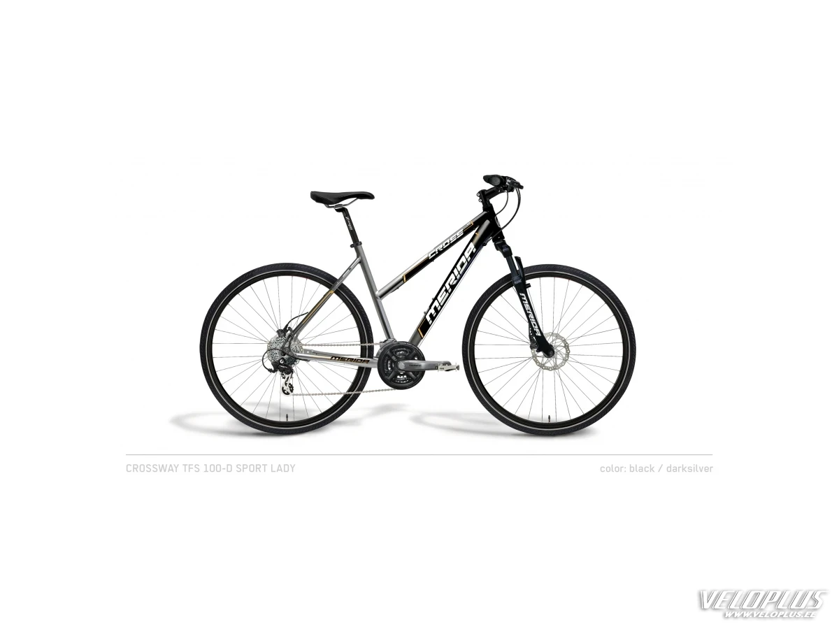Ratas Merida Crossway 100-D 54L must/hõbe