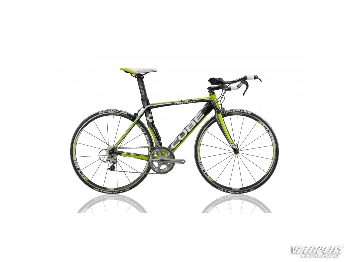 Ratas Cube Aerium Race 55 valge-roheline