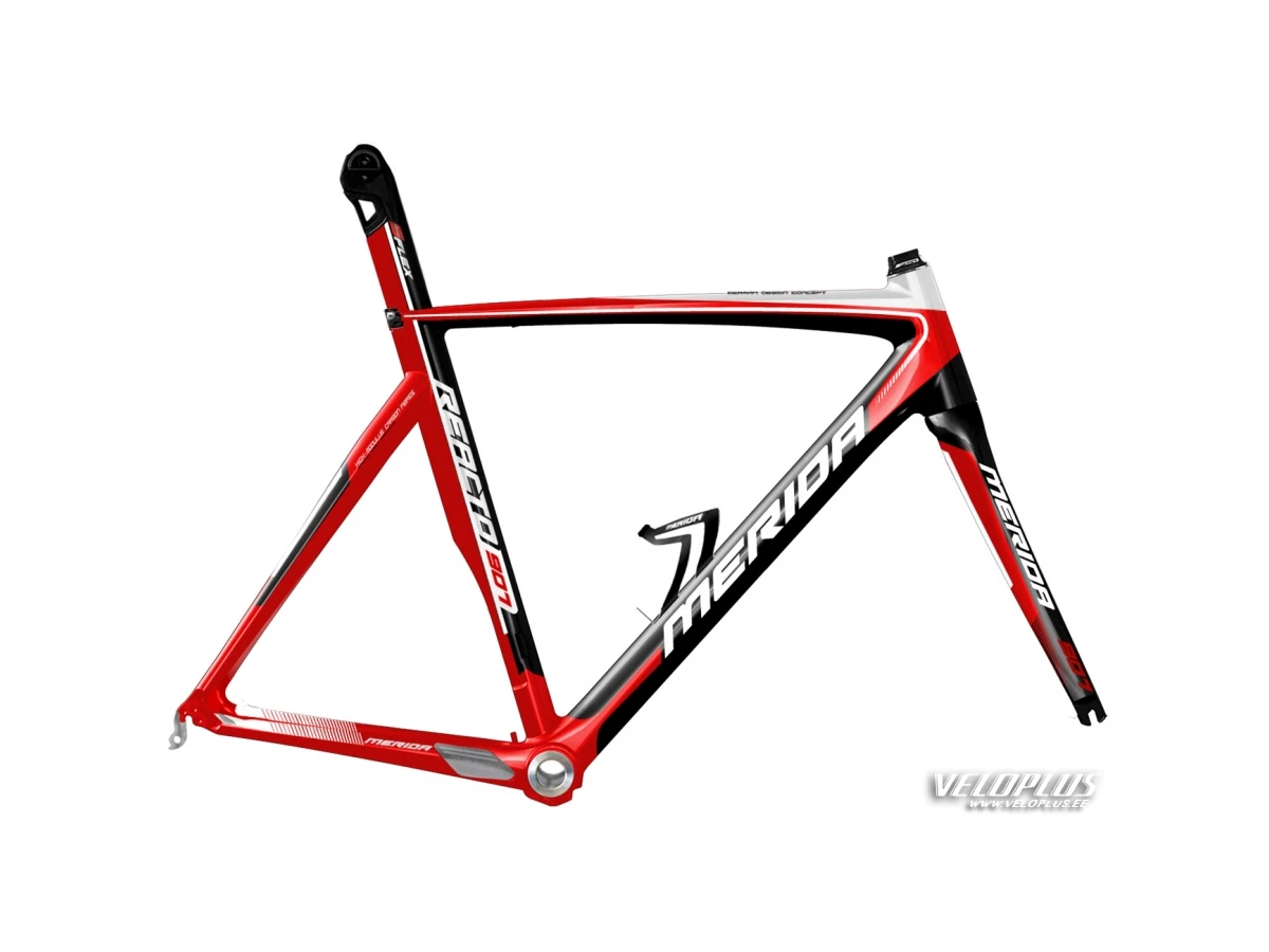 Frame Merida Reacto 907 Com KIT S M 52 white red Veloplus