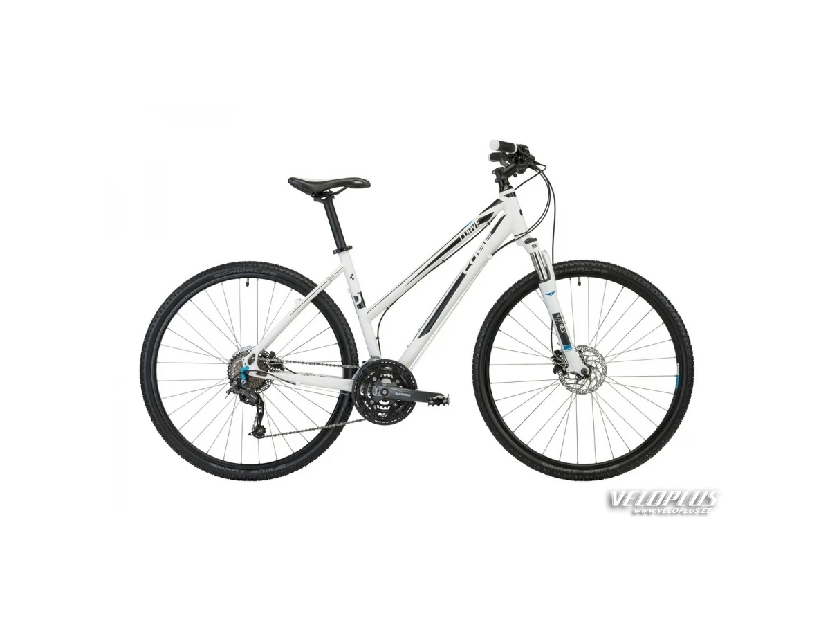 Bike Cube Curve Pro white black print 54 cm Lady