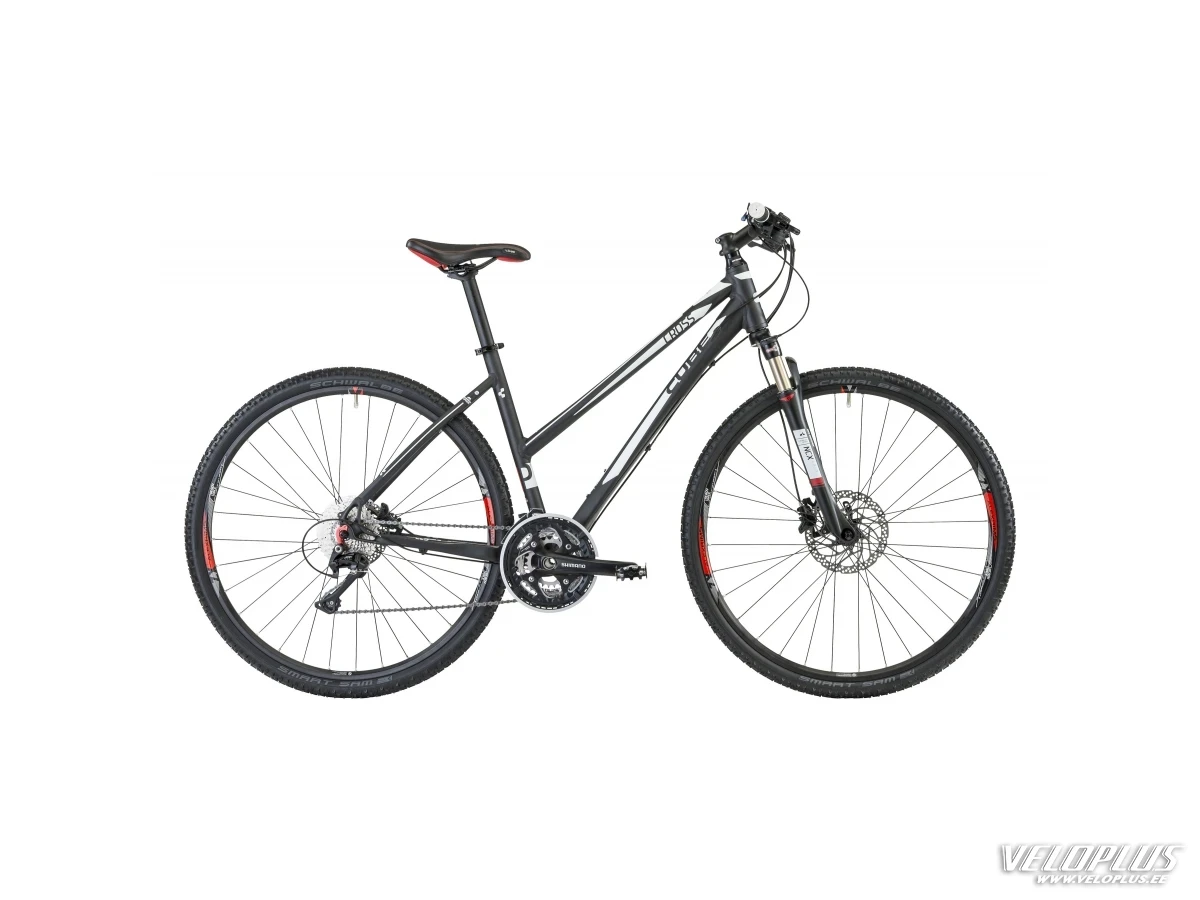 Bike Cube Cross Pro black-white anodized Lady 50 cm