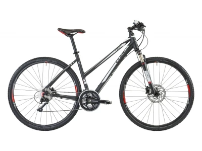 Bike Cube Cross Pro black-white anodized Lady 50 cm