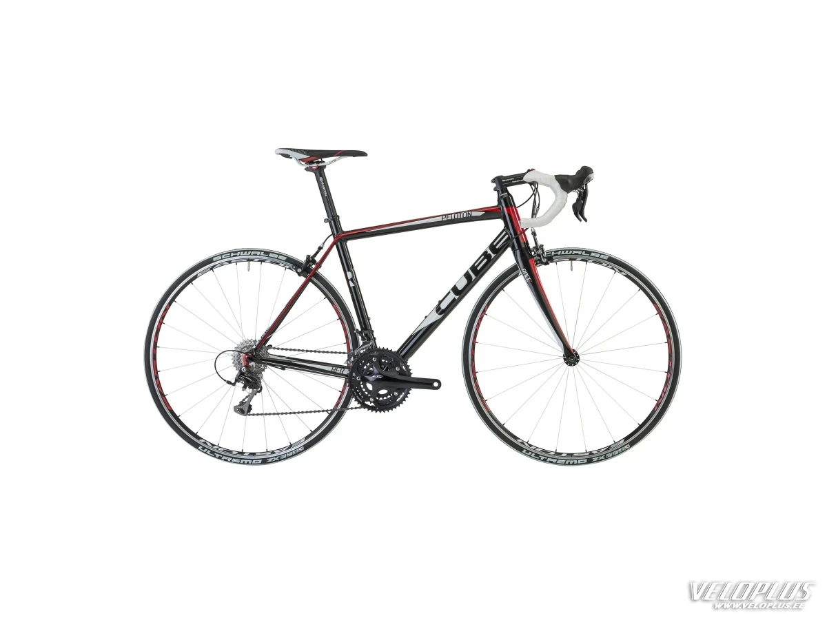Bike Cube Peloton Race Compact black red print 53 cm
