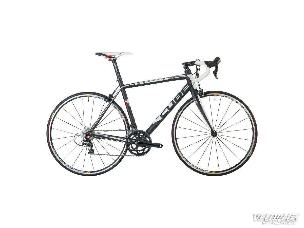 Bike Cube Peloton SL Compact black anodized white print 56 cm