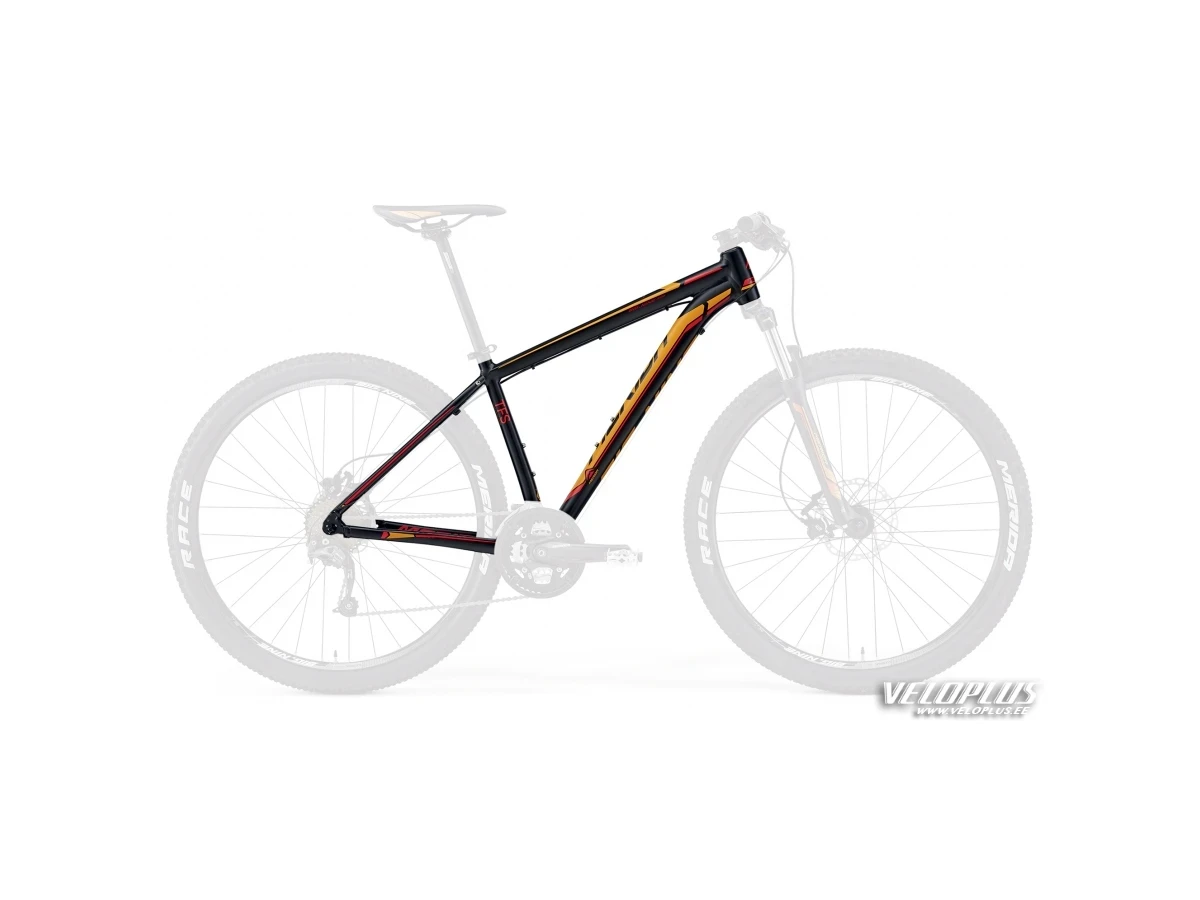 Raam Merida Big Nine 300 17" must-oranž-punane
