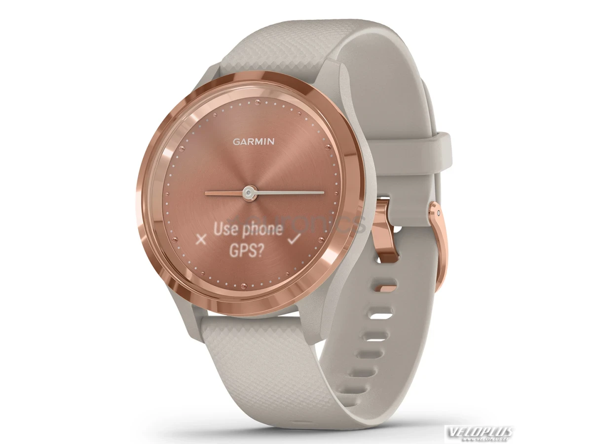 Garmin Vivomove 3S, roosakuldne - beež