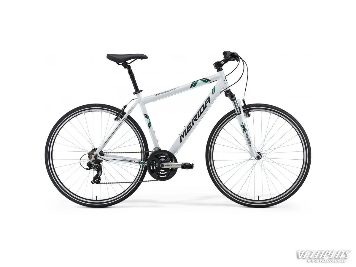 Polkupyörä Merida Crossway 10 48cm valkoinen-antrasiitti-vihreä