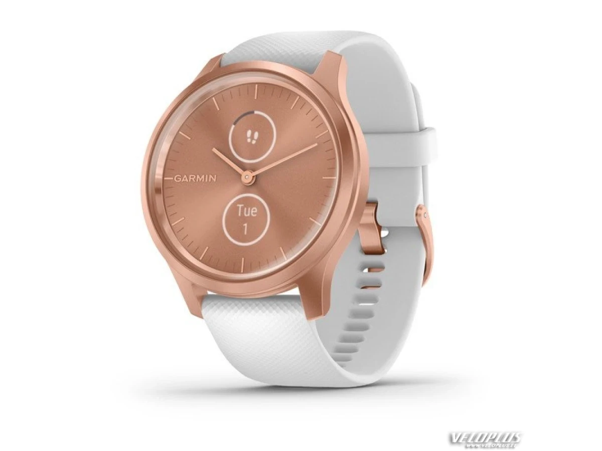 Garmin Vivomove Style, roosakuldne - valge