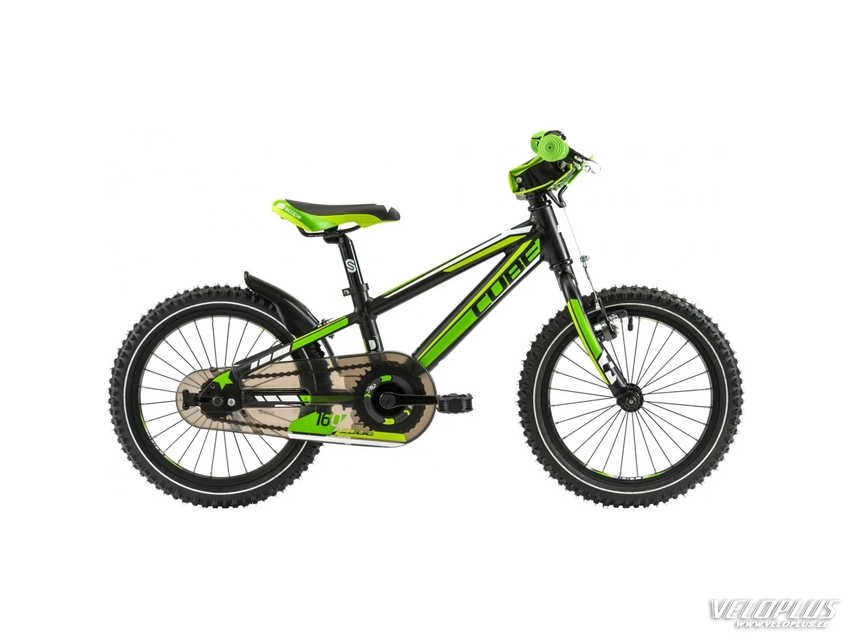 Bелосипед Cube Kid 160  черный-зеленый