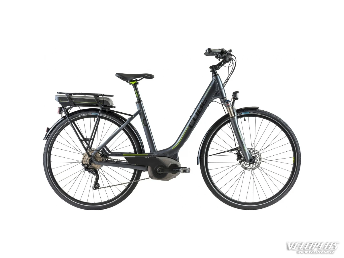 Sähköpolkupyörä Cube Touring Hybrid 50cm E antrasiitti-musta-vihreä