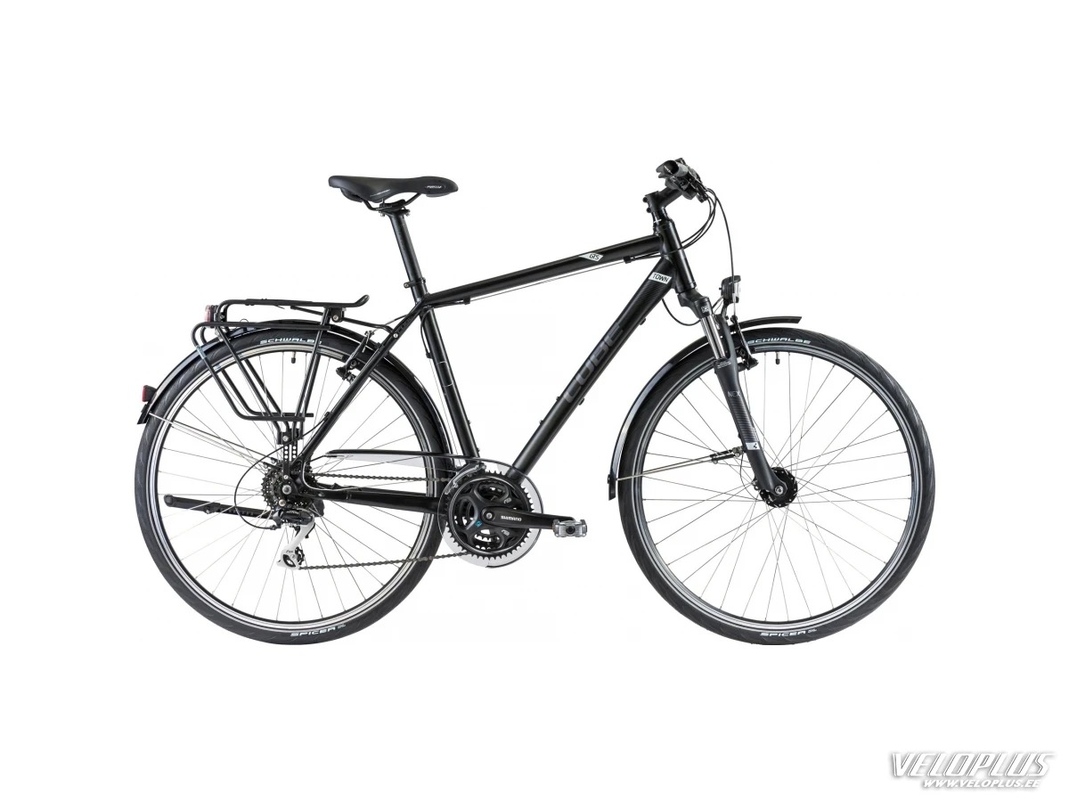 Ratas Cube Town 50cm must-hall-valge
