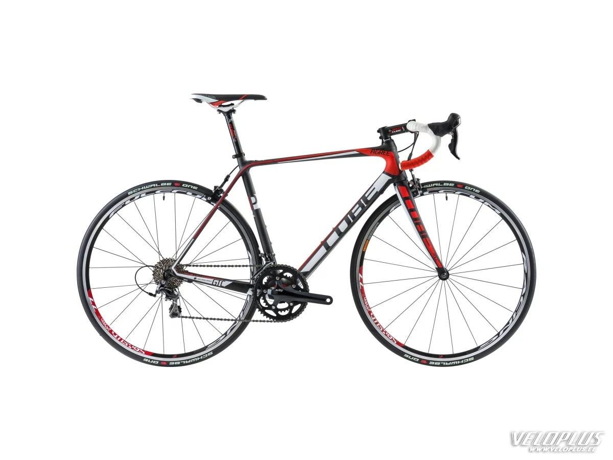Bелосипед Cube Agree GTC Pro 56cm carbon-белый-красный