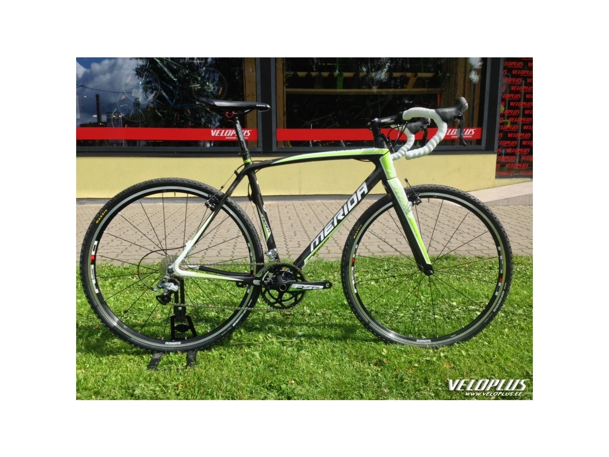 Ratas Merida Cyclo Cross Team  55cm valge-roheline-carbon