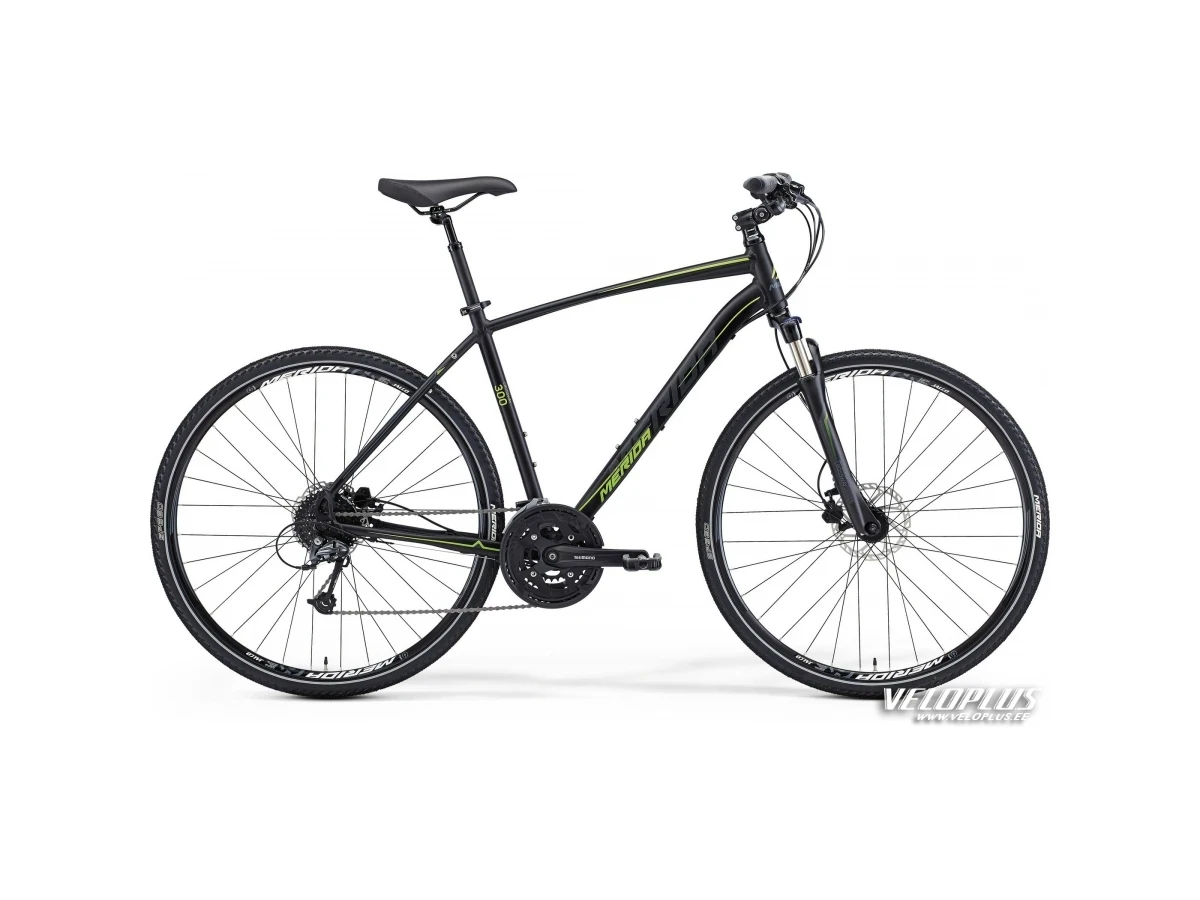 Bike Merida Crossway 300 41cm matt black-dark grey-lime