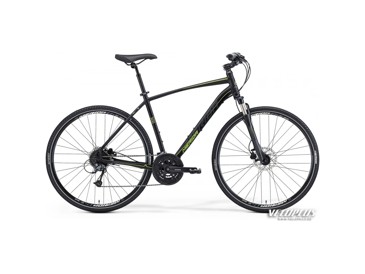 Bike Merida Crossway 300 48cm matt black dark gre Veloplus