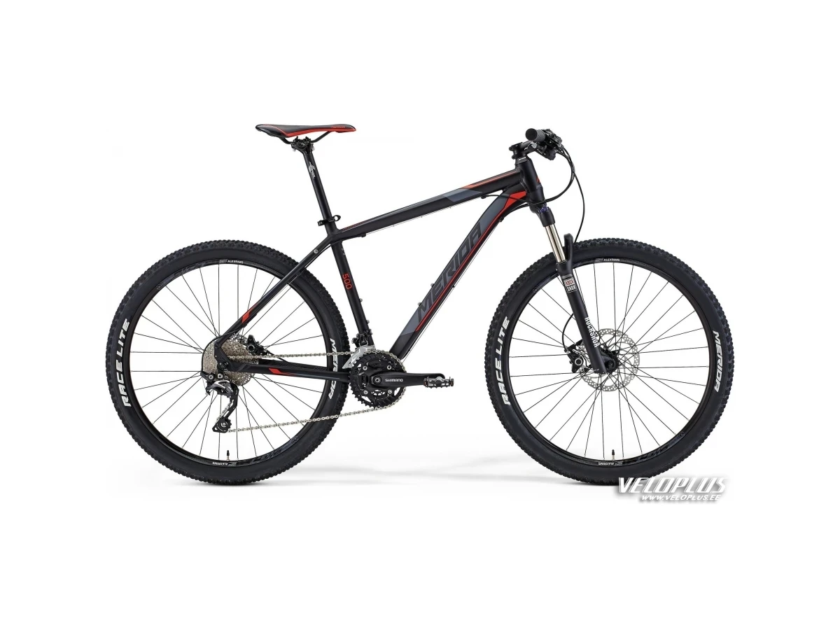 Bike Merida Big.Seven 500 17" matt black-dark grey-signal red