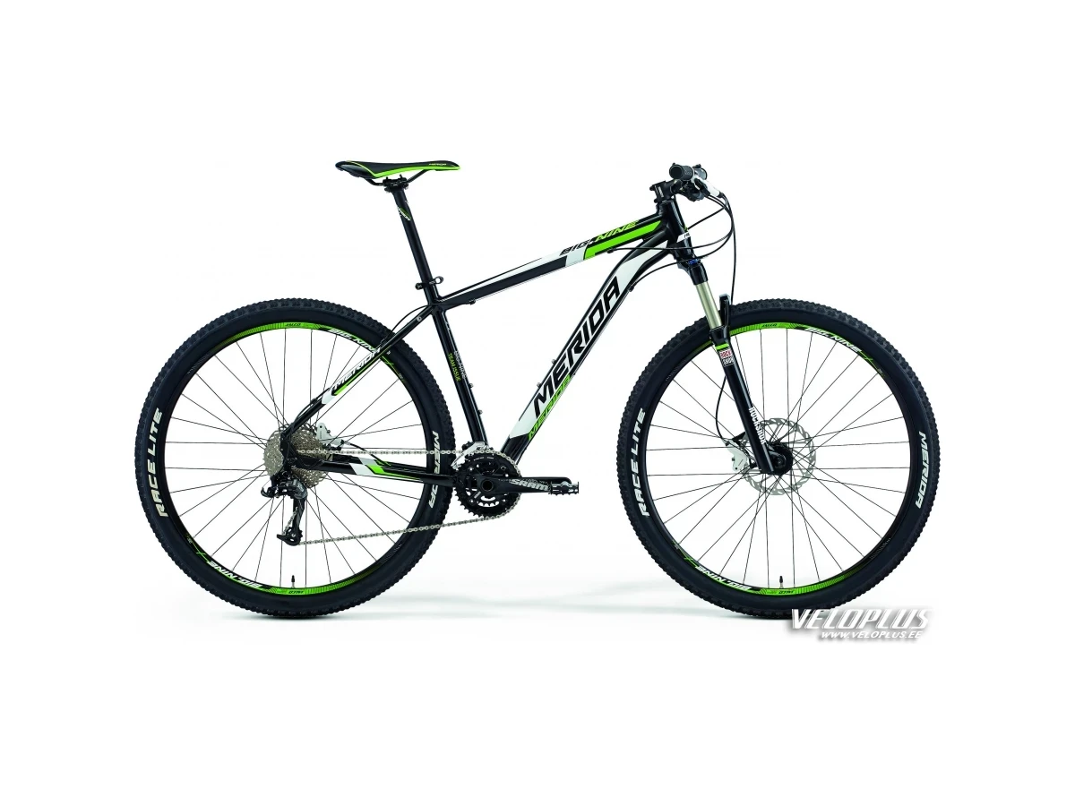 Bike Merida Big.Nine Team Issue 15" black-white-green