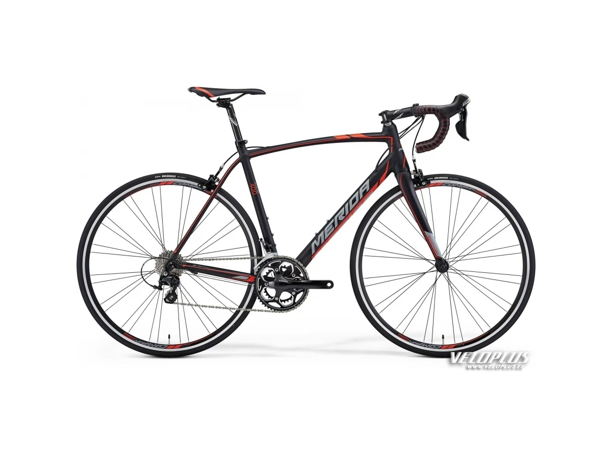Ratas Merida Scultura 400 S-M 52cm matt must-punane-hall
