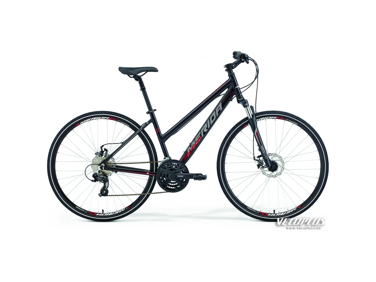 Bike Merida Crossway 15-MD 50cm Lady black-red-white