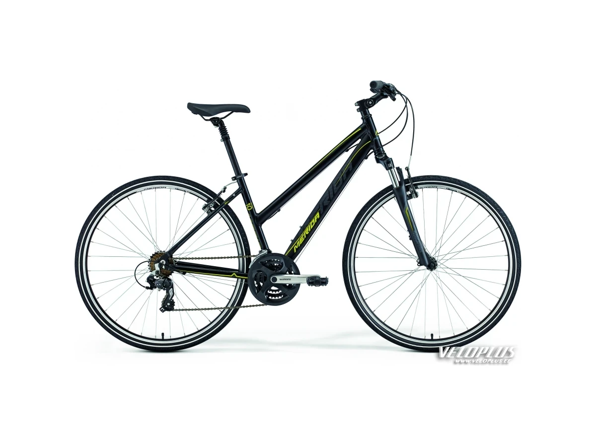 Ratas Merida Crossway 10-V 54cm Lady must-kollane-hall