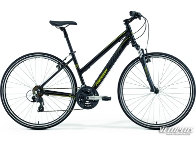 Ratas Merida Crossway 10-V 54cm Lady must-kollane-hall