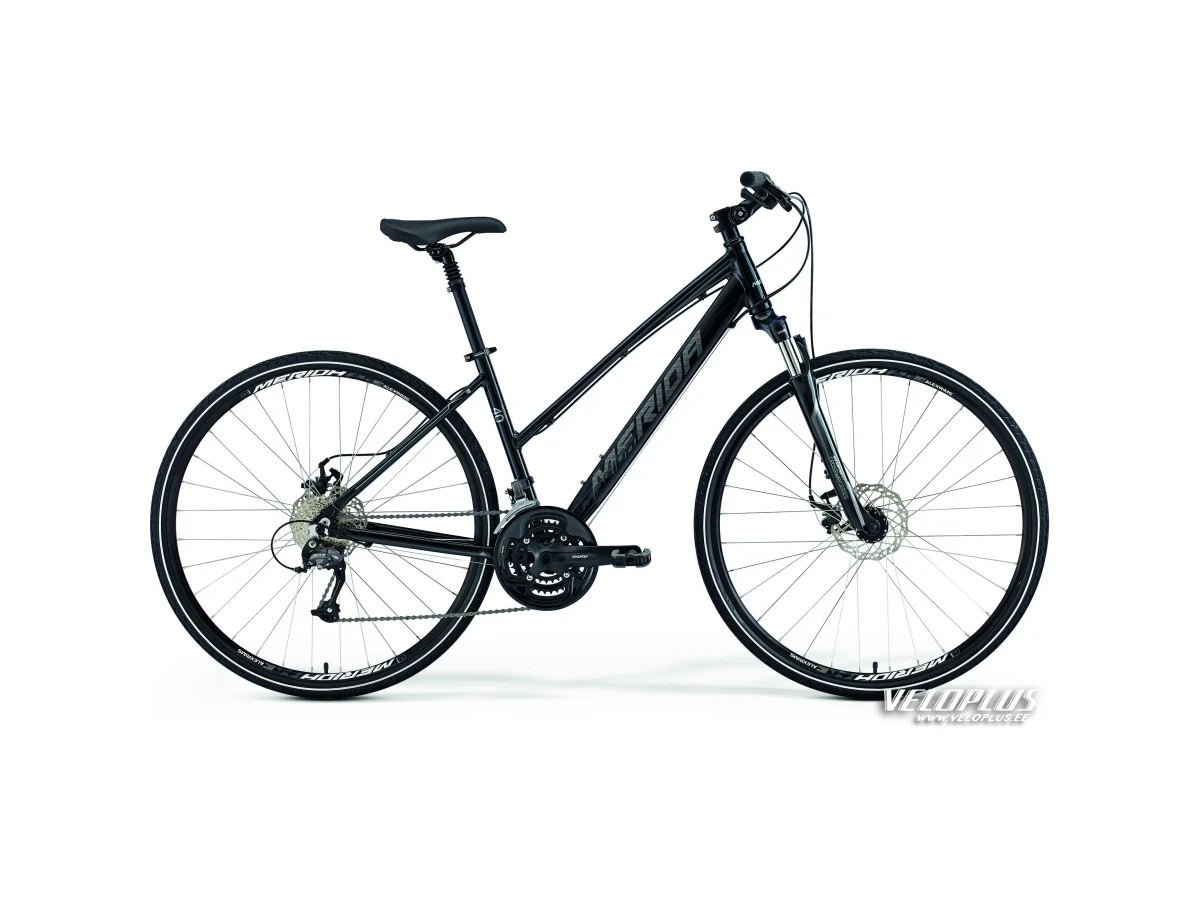 Ratas Merida Crossway 40-MD 50cm Lady must-antratsiit-hõbe