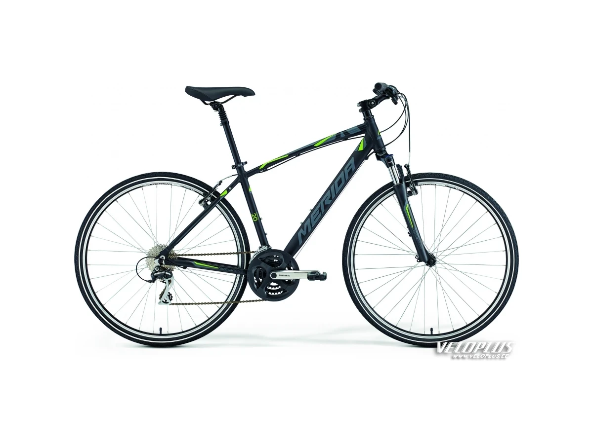 Bike Merida Crossway 20-V 58cm matt black-grey-lime
