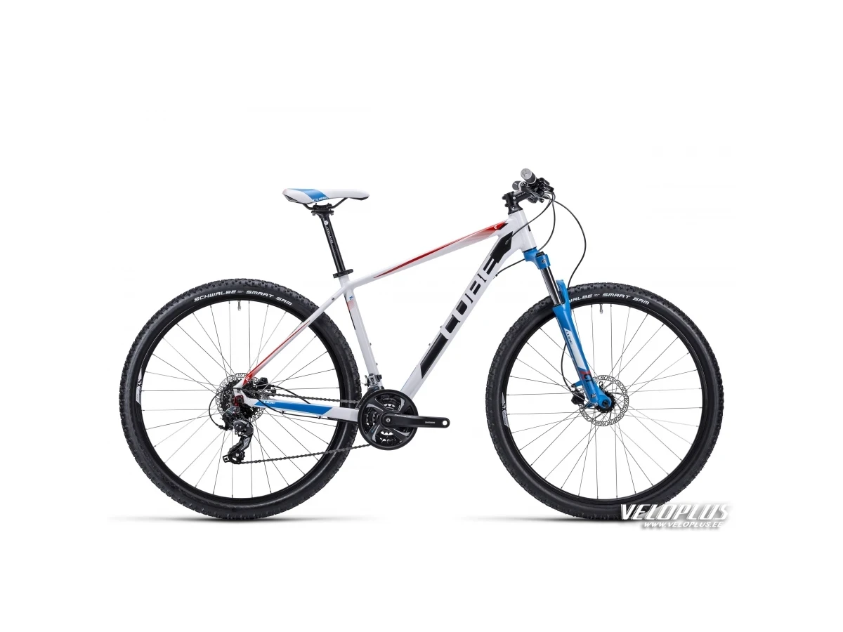 Bike Cube Aim Disc 29 white-red-blue 15"