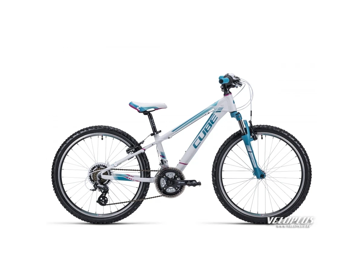 Bike Cube Kid 240 girl white-blue 24"