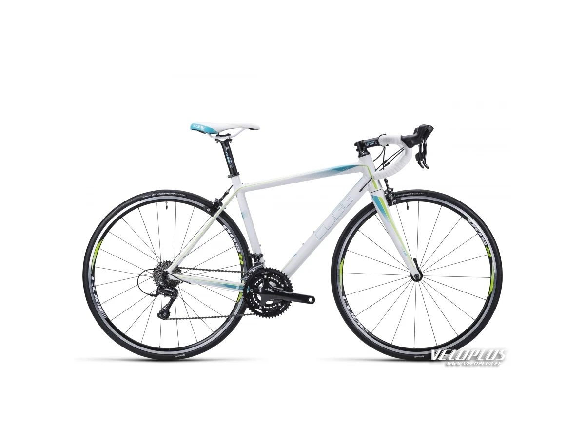 Велосипед Cube Axial WLS бело-сине-зеленые 56 см