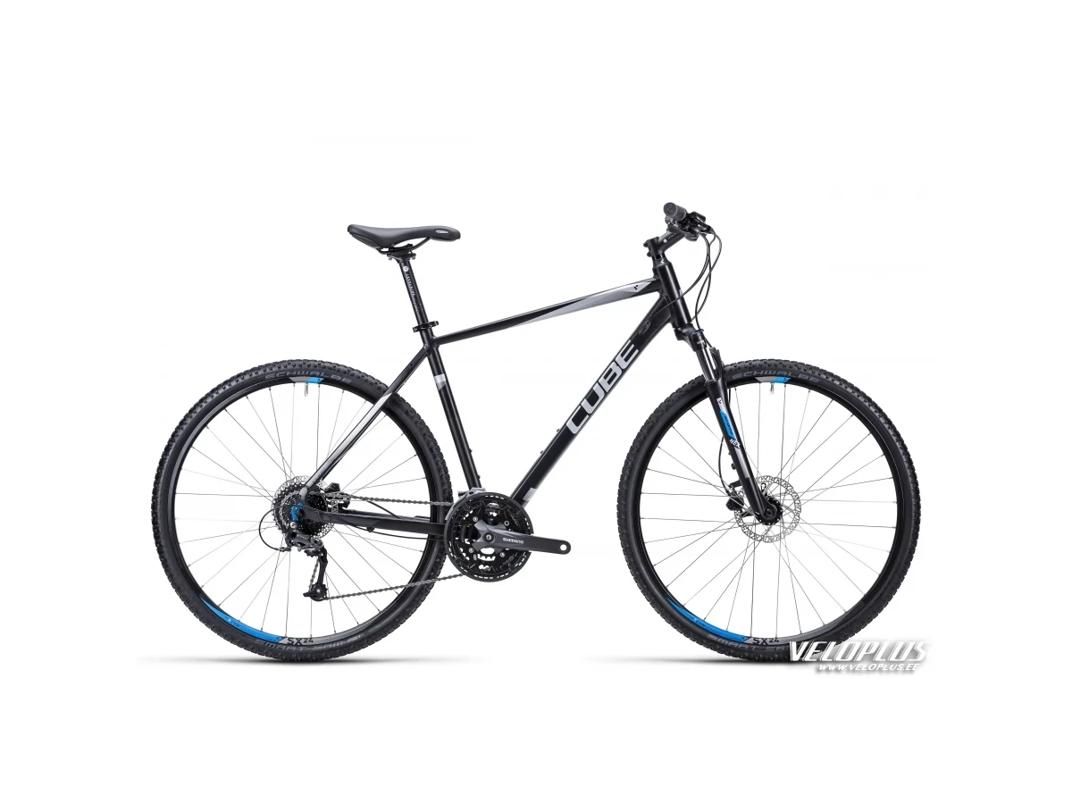 Bike Cube Curve Pro black silver blue 46 cm