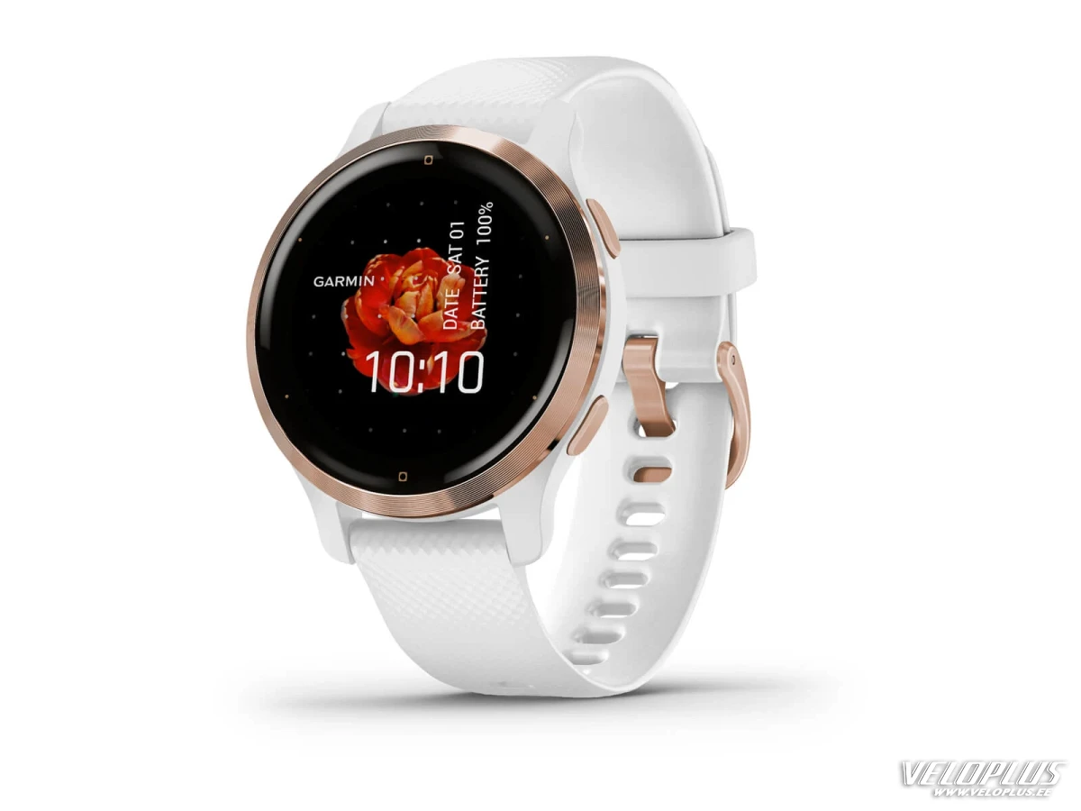 Garmin Venu 2S, roosakuldne - valge