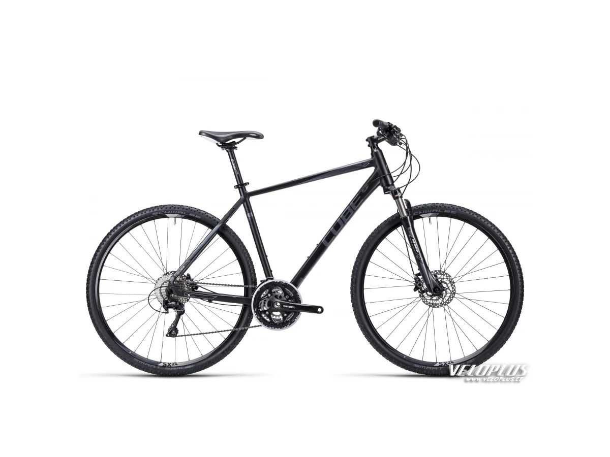 Bike Cube Cross black anodized anthrazit white 50 cm