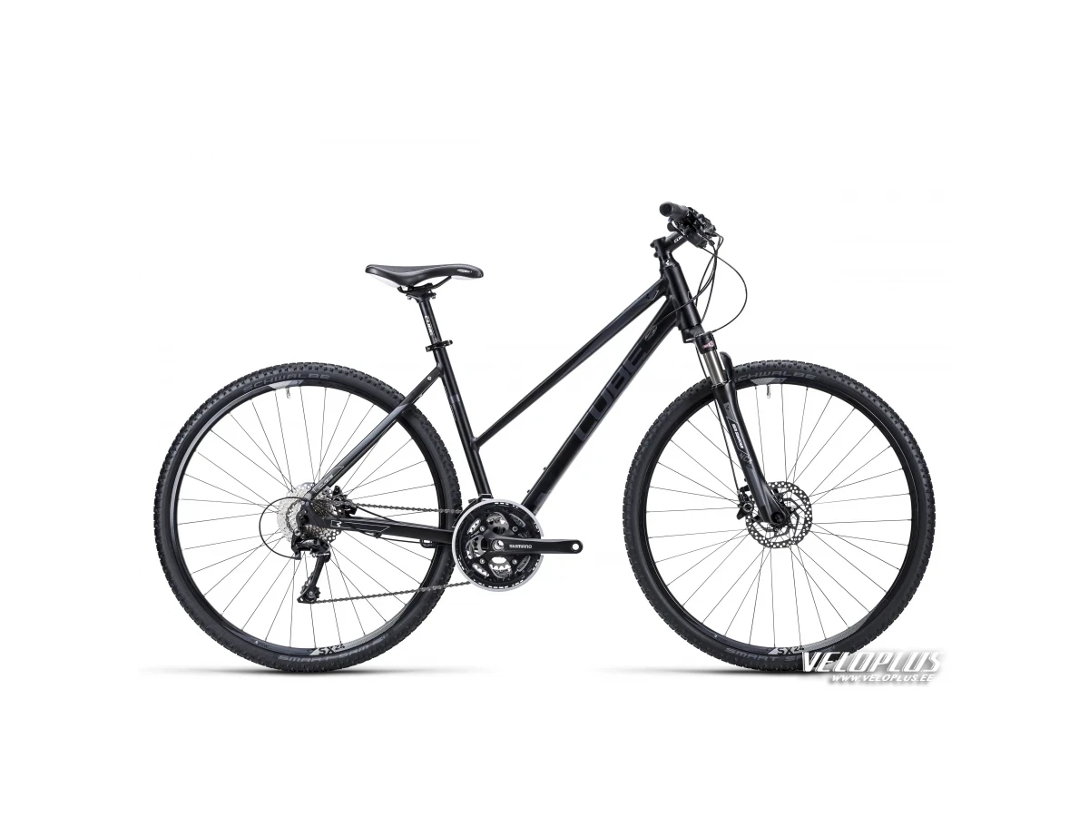 Bike Cube Cross black anodized anthrazit white lady 54 cm