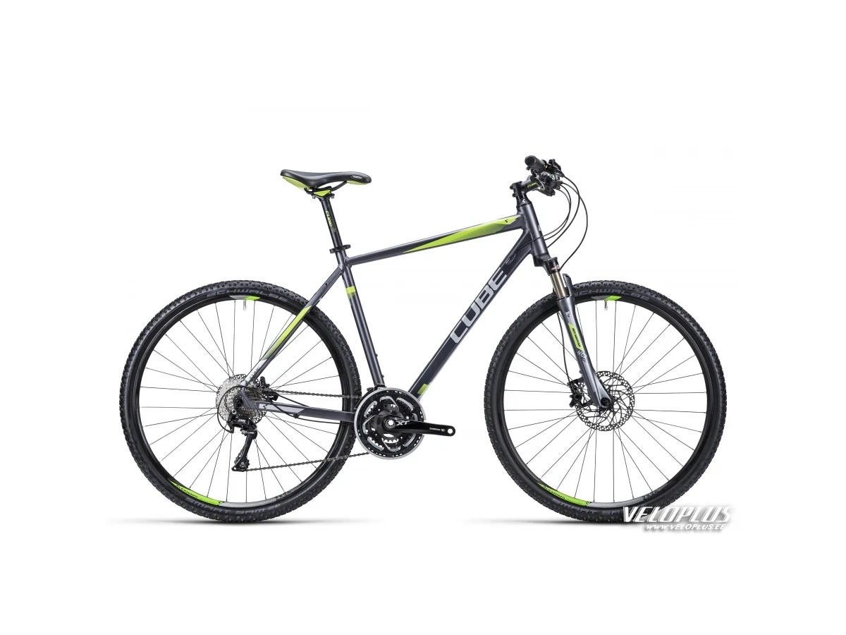 Bike Cube Cross Pro anthrazit silver green 50 cm