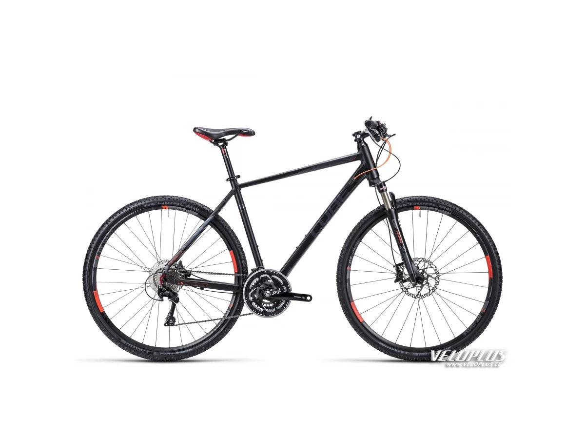 Велосипед Cube Tonopah Pro черный анодированный flashred 54 см