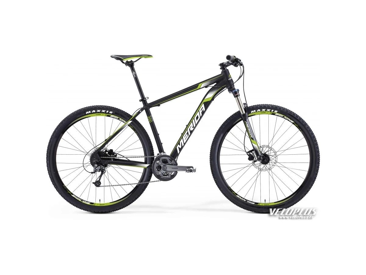 Bike Merida Big.Nine 300 21" matt black-white-green