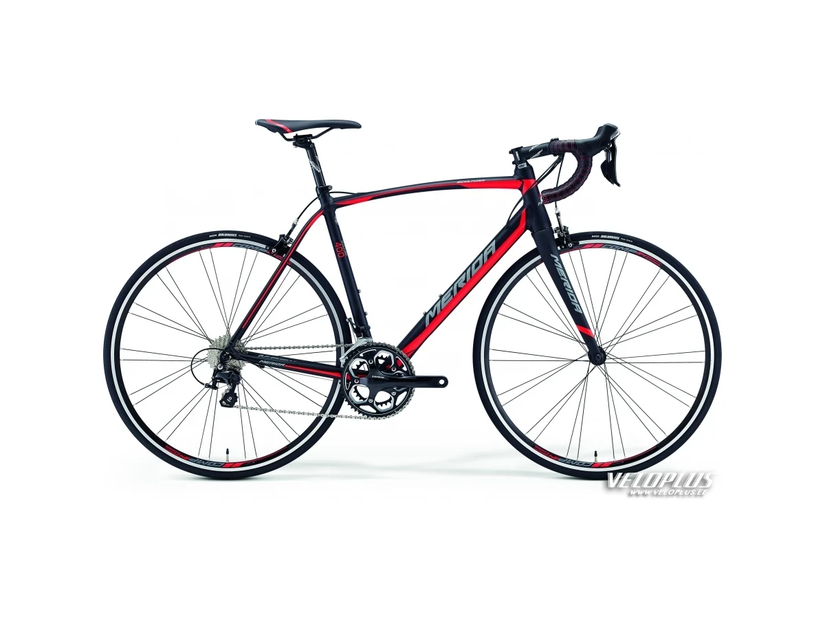 Ratas Merida Scultura 400 S-M(52cm) matt must-punane-hall