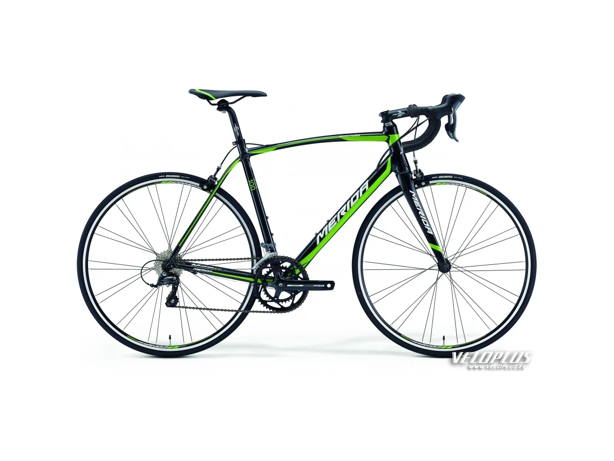 Bелосипед Merida Scultura 100 XL(59cm) черный-зеленый-белый