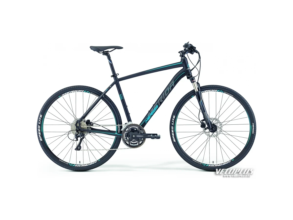 Bike Merida Crossway 500 61cm matt black-blue-white
