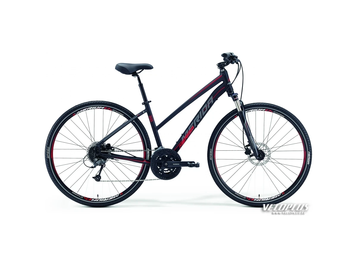 Ratas Merida Crossway 300 50cm Lady matt must-punane-hall