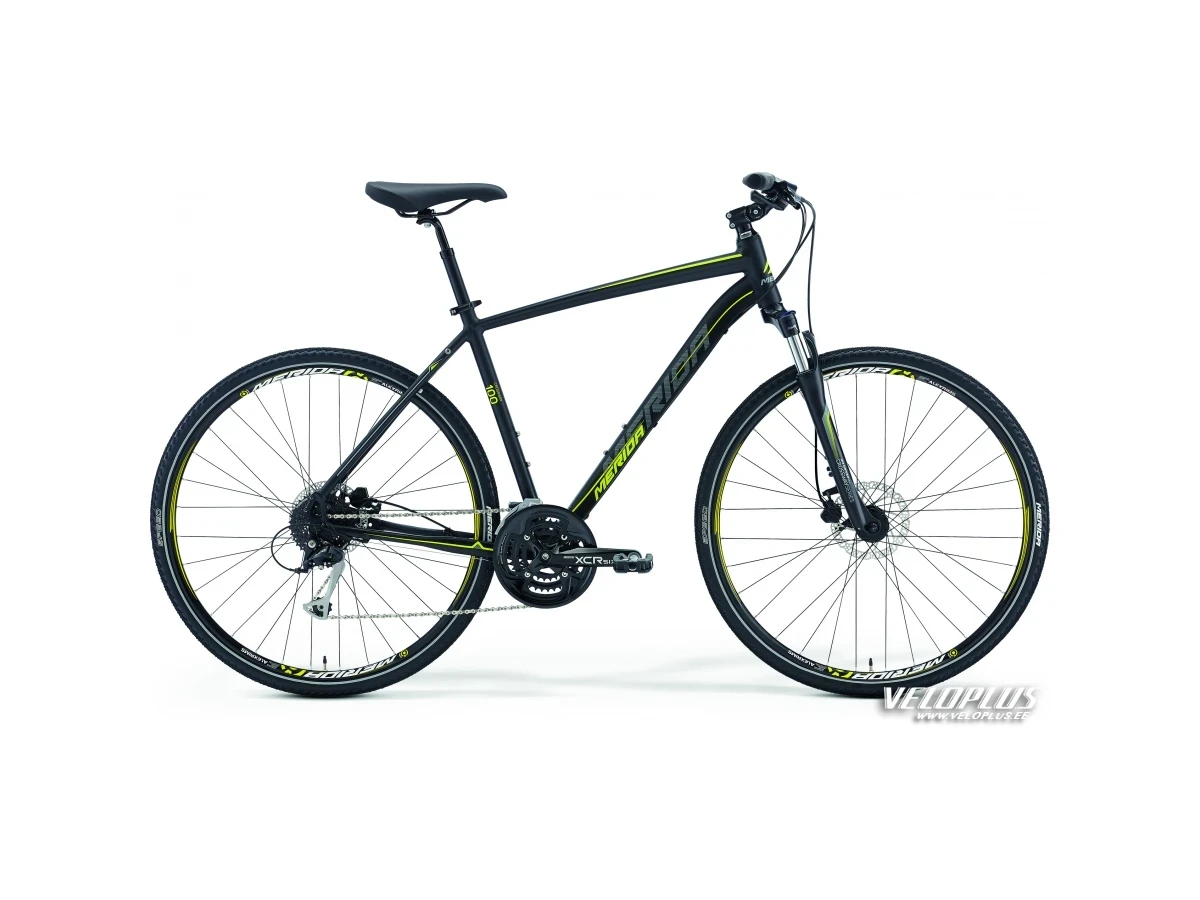 Bелосипед Merida Crossway 100 48cm матовый черный-желтый-серый