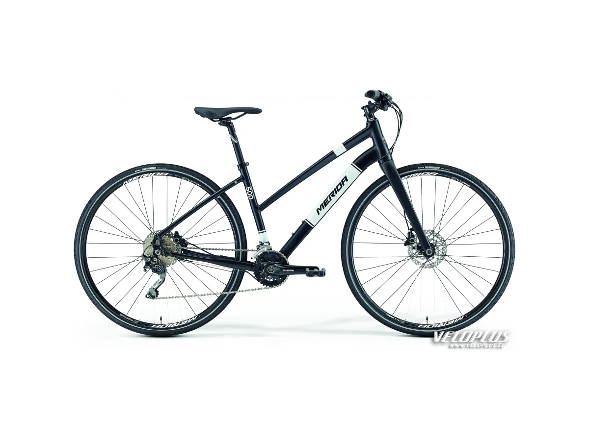 Ratas Merida Crossway Urban 500 57cm Lady must-valge