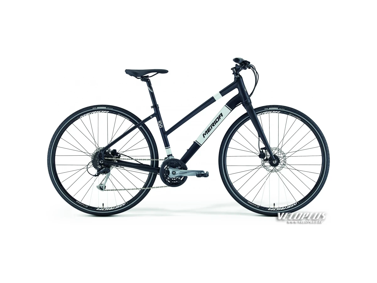 Polkupyörä Merida Crossway Urban 100 50cm Lady musta-valkoinen