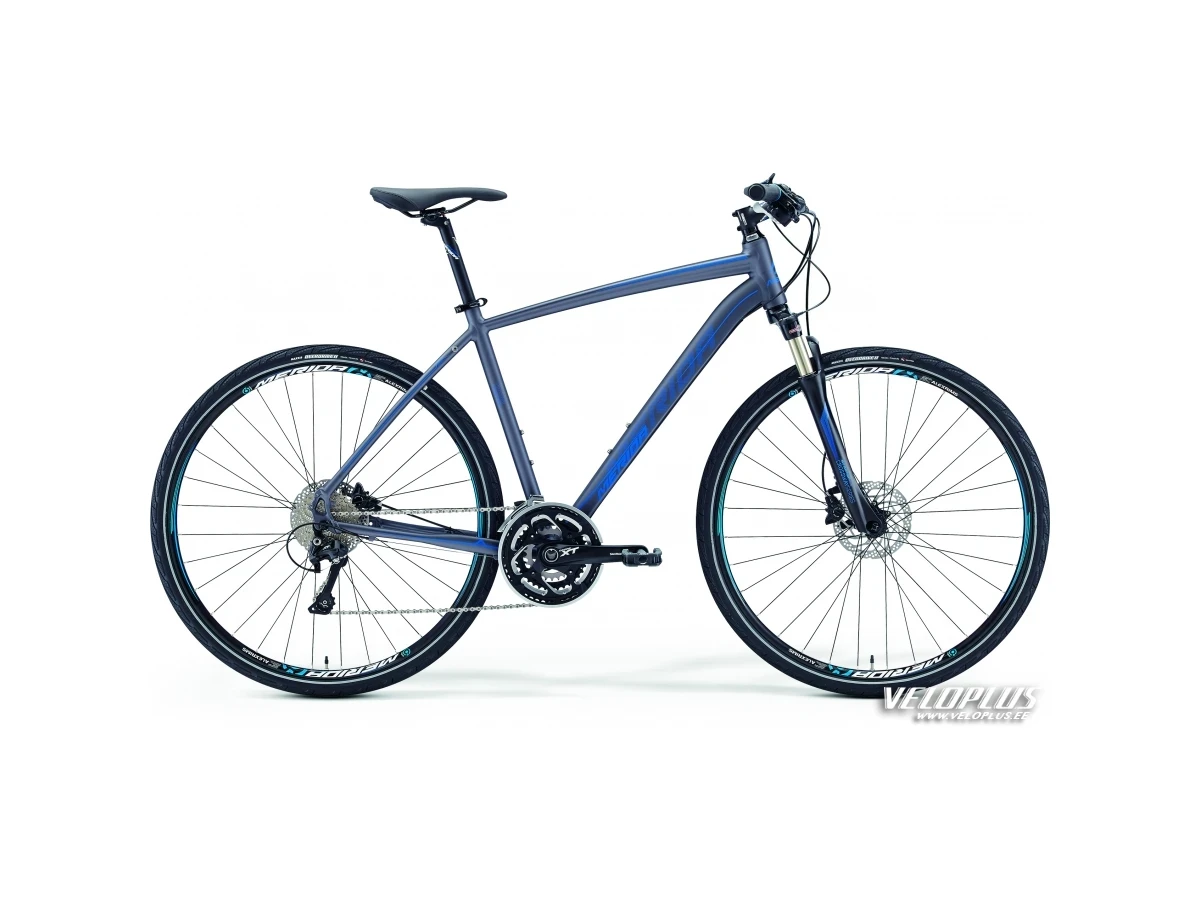 Polkupyörä Merida Crossway Xt Edition 55cm matta antrasiitti - sini-musta