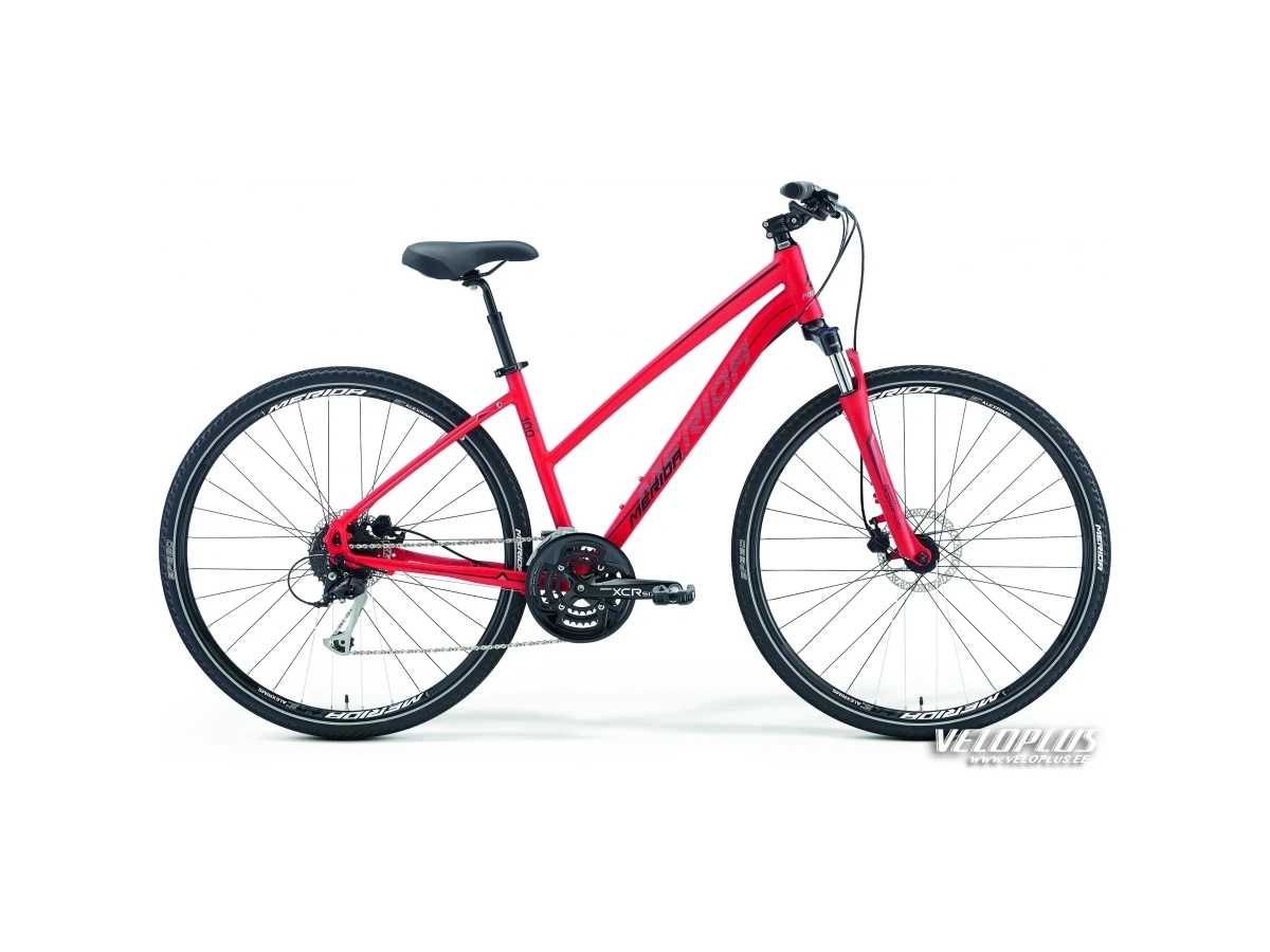 Ratas Merida Crossway 100 50cm Lady matt punane-must-hall