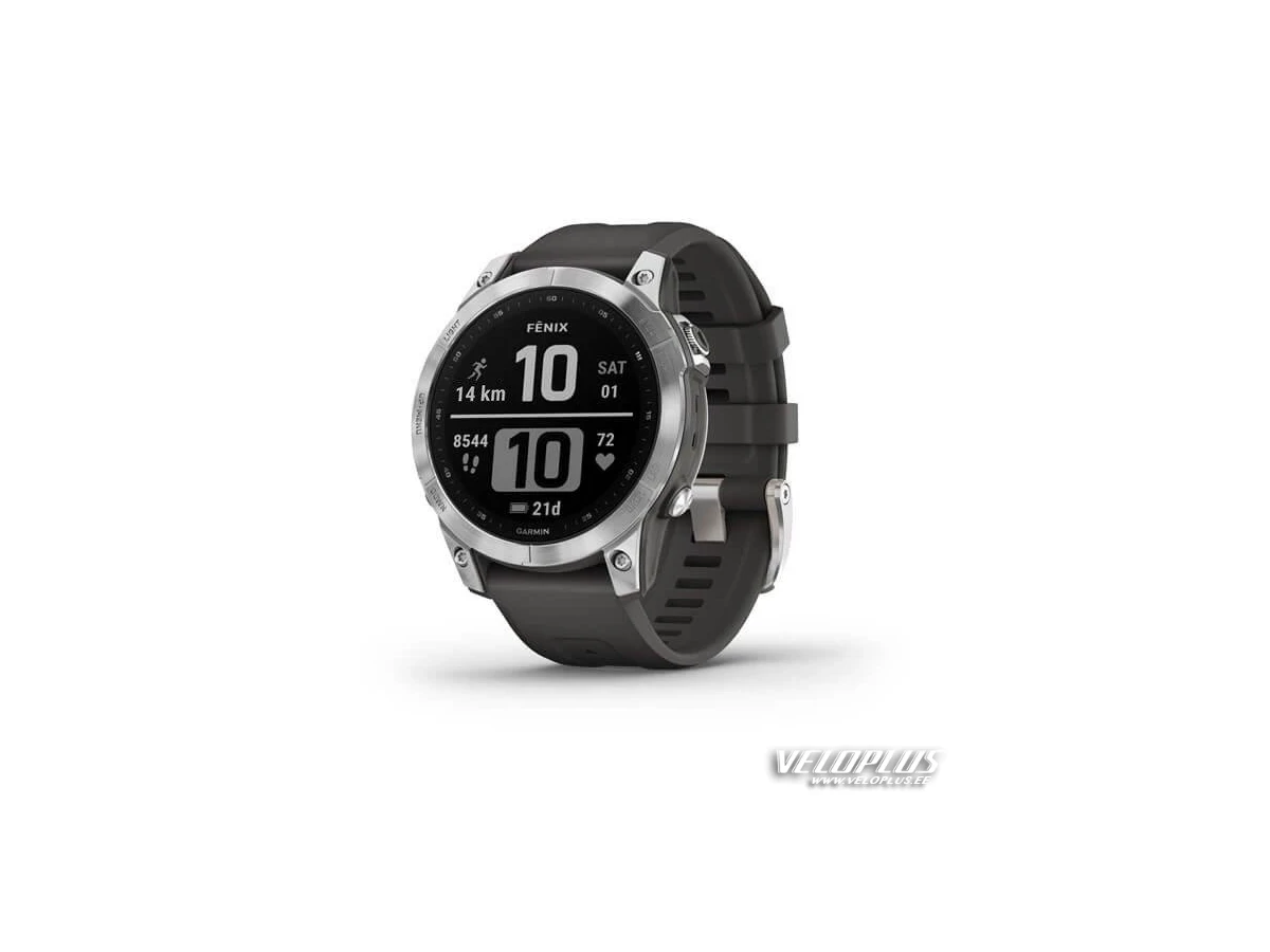 Garmin fenix 7 Standard Edition, 47 mm, Silver - Gray
